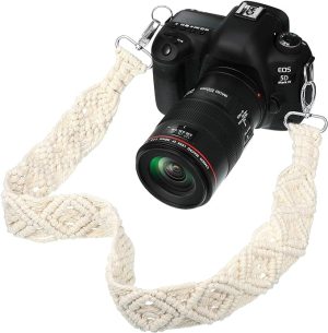 Weewooday Macrame Camera Strap Bag